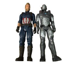 Lot of 2 Avenger 12" Action Figures‎ Marvel Titan Hero Series 2013
